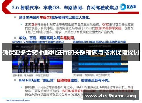 确保亚冬会转播顺利进行的关键措施与技术保障探讨